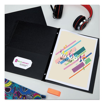 Avery® Two-pocket Folder, Prong Fastener, 0.5" Capacity, 11 X 8.5, Black, 25-box freeshipping - TVN Wholesale
